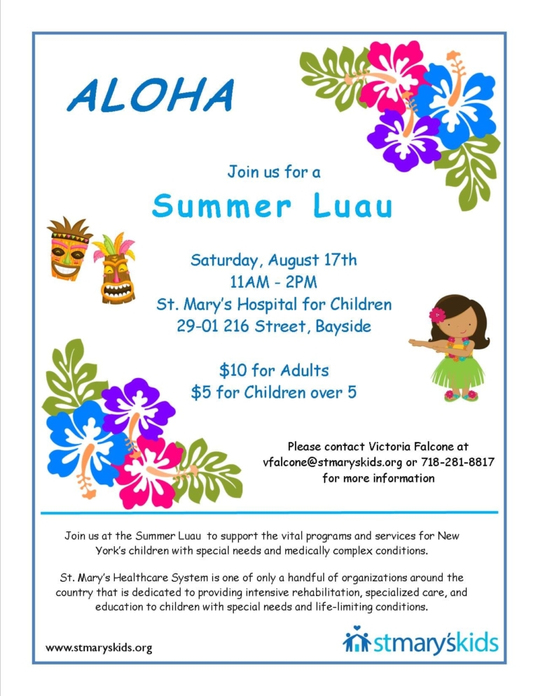 Summer Luau - St. Mary's Kids